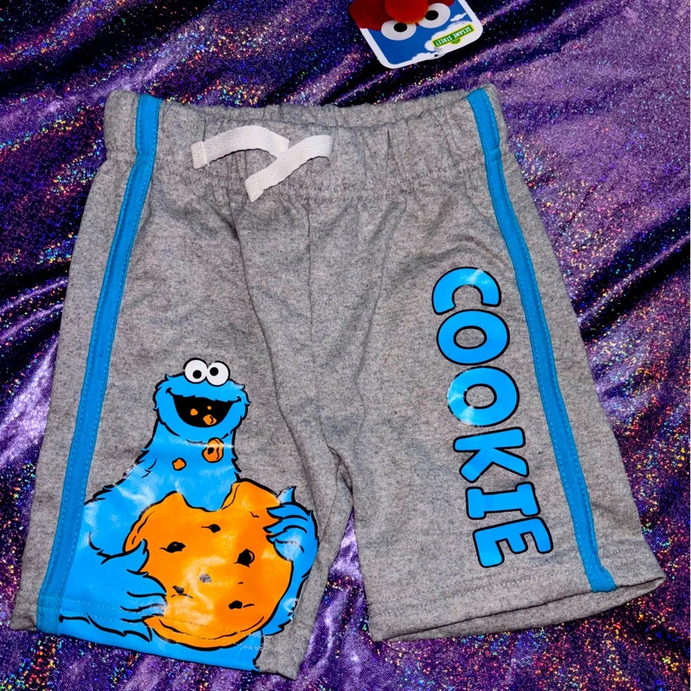 Toddler Cookie Monster shorts